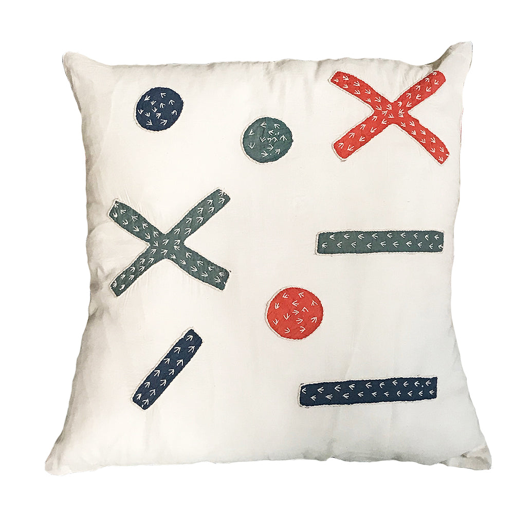 Proud Mary for Tilonia® Appliqué Pillow Cover - Criss Cross