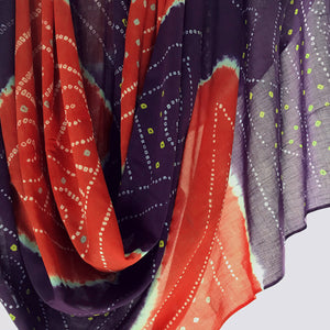 Tilonia® Beachwrap - Purple & Crimson Tie Dye
